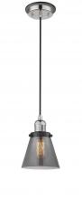 Innovations Lighting 201CBP-PNBK-G63 - Cone - 1 Light - 6 inch - Polished Nickel - Cord hung - Mini Pendant