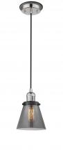 Innovation Lighting 201CBP-PNBK-G63 - Cone - 1 Light - 6 inch - Polished Nickel - Cord hung - Mini Pendant