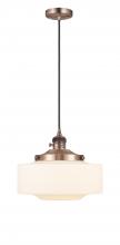 Innovation Lighting 201CSW-AC-G691-12 - Bridgeton - 1 Light - 16 inch - Antique Copper - Cord hung - Mini Pendant