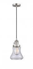 Innovations Lighting 201CSW-SN-G192-LED - Bellmont - 1 Light - 6 inch - Brushed Satin Nickel - Cord hung - Mini Pendant