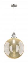 Innovation Lighting 201CSW-SN-G208-12 - Beacon - 1 Light - 12 inch - Brushed Satin Nickel - Cord hung - Mini Pendant