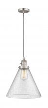 Innovations Lighting 201CSW-SN-G44-L-LED - Cone - 1 Light - 12 inch - Brushed Satin Nickel - Cord hung - Mini Pendant
