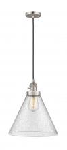 Innovation Lighting 201CSW-SN-G44-L-LED - Cone - 1 Light - 12 inch - Brushed Satin Nickel - Cord hung - Mini Pendant