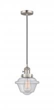 Innovations Lighting 201CSW-SN-G534-LED - Oxford - 1 Light - 7 inch - Brushed Satin Nickel - Cord hung - Mini Pendant