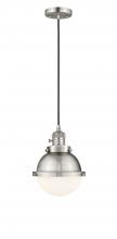 Innovation Lighting 201CSW-SN-HFS-61-SN-LED - Hampden - 1 Light - 7 inch - Brushed Satin Nickel - Cord hung - Mini Pendant