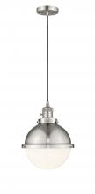 Innovation Lighting 201CSW-SN-HFS-81-SN-LED - Hampden - 1 Light - 9 inch - Brushed Satin Nickel - Cord hung - Mini Pendant
