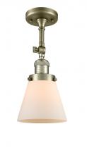 Innovation Lighting 201F-AB-G61 - Cone - 1 Light - 6 inch - Antique Brass - Adjustable Semi-Flush Mount