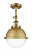 Innovation Lighting 201F-BB-HFS-82-BB - Hampden - 1 Light - 9 inch - Brushed Brass - Adjustable Semi-Flush Mount