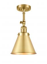 Innovation Lighting 201F-SG-M13-SG-LED - Appalachian - 1 Light - 8 inch - Satin Gold - Adjustable Semi-Flush Mount