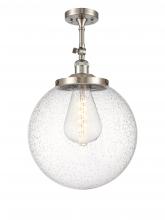 Innovation Lighting 201F-SN-G204-14 - Beacon - 1 Light - 14 inch - Brushed Satin Nickel - Adjustable Semi-Flush Mount