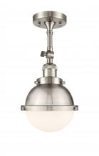 Innovation Lighting 201F-SN-HFS-61-SN - Hampden - 1 Light - 7 inch - Brushed Satin Nickel - Adjustable Semi-Flush Mount