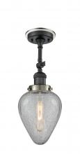 Innovation Lighting 201FBP-BKSN-G165 - Geneseo - 1 Light - 7 inch - Matte Black - Semi-Flush Mount