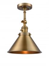 Innovation Lighting 201FSW-BB-M10-BB - Briarcliff 1 Light Semi-Flush Mount