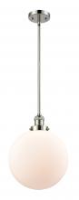 Innovation Lighting 201S-PN-G201-12 - Beacon - 1 Light - 12 inch - Polished Nickel - Stem Hung - Mini Pendant