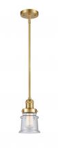 Innovation Lighting 201S-SG-G184S-LED - Canton - 1 Light - 5 inch - Satin Gold - Stem Hung - Mini Pendant