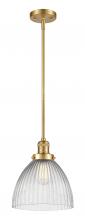 Innovation Lighting 201S-SG-G222-LED - Seneca Falls - 1 Light - 10 inch - Satin Gold - Stem Hung - Mini Pendant
