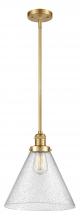 Innovation Lighting 201S-SG-G44-L-LED - Cone - 1 Light - 12 inch - Satin Gold - Stem Hung - Mini Pendant