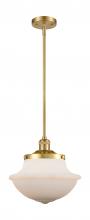 Innovation Lighting 201S-SG-G541-LED - Oxford - 1 Light - 12 inch - Satin Gold - Stem Hung - Mini Pendant