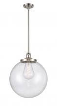 Innovation Lighting 201S-SN-G204-16-LED - Beacon - 1 Light - 16 inch - Brushed Satin Nickel - Stem Hung - Pendant