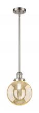 Innovation Lighting 201S-SN-G208-8 - Beacon - 1 Light - 8 inch - Brushed Satin Nickel - Stem Hung - Mini Pendant