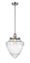 Innovation Lighting 201S-SN-G664-12-LED - Bullet - 1 Light - 12 inch - Brushed Satin Nickel - Stem Hung - Mini Pendant