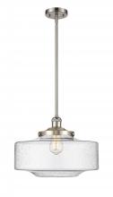 Innovations Lighting 201S-SN-G694-16-LED - Bridgeton - 1 Light - 12 inch - Brushed Satin Nickel - Stem Hung - Mini Pendant