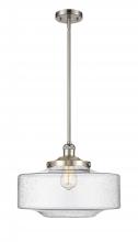 Innovation Lighting 201S-SN-G694-16-LED - Bridgeton - 1 Light - 16 inch - Brushed Satin Nickel - Stem Hung - Mini Pendant
