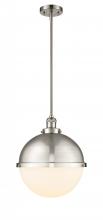 Innovation Lighting 201S-SN-HFS-121-SN - Hampden - 1 Light - 13 inch - Brushed Satin Nickel - Stem Hung - Pendant