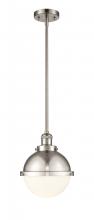 Innovation Lighting 201S-SN-HFS-81-SN-LED - Hampden - 1 Light - 9 inch - Brushed Satin Nickel - Stem Hung - Mini Pendant