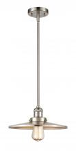 Innovation Lighting 201S-SN-MFR-SN-12-LED - Appalachian - 1 Light - 12 inch - Brushed Satin Nickel - Stem Hung - Mini Pendant