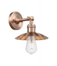 Innovation Lighting 203-AC-M17-AC - Scallop - 1 Light - 8 inch - Antique Copper - Adjustable Sconce