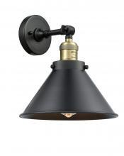 Innovations Lighting 203-BAB-M10-BK - Briarcliff - 1 Light - 10 inch - Black Antique Brass - Sconce