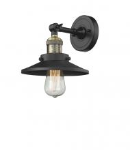 Innovations Lighting 203-BAB-M6 - Railroad - 1 Light - 8 inch - Black Antique Brass - Sconce