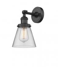 Innovation Lighting 203-BK-G62 - Cone - 1 Light - 6 inch - Matte Black - Adjustable Sconce