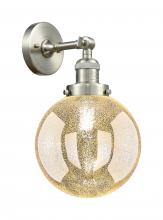 Innovation Lighting 203-SN-G208-8 - Beacon - 1 Light - 8 inch - Brushed Satin Nickel - Adjustable Sconce