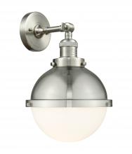 Innovation Lighting 203-SN-HFS-81-SN-LED - Hampden - 1 Light - 9 inch - Brushed Satin Nickel - Adjustable Sconce