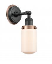 Innovation Lighting 203BK-BPAC-HRAC-G311 - Dover - 1 Light - 5 inch - Matte Black - Sconce