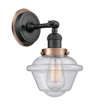 Innovation Lighting 203BK-BPAC-HRAC-G534 - Oxford - 1 Light - 8 inch - Matte Black - Sconce