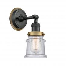 Innovation Lighting 203BK-BPBB-HRBB-G184S - Canton - 1 Light - 5 inch - Matte Black - Sconce