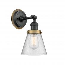 Innovation Lighting 203BK-BPBB-HRBB-G64 - Cone - 1 Light - 6 inch - Matte Black - Sconce