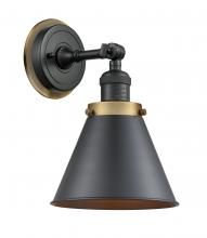 Innovation Lighting 203BK-BPBB-HRBB-M13-BK - Appalachian - 1 Light - 8 inch - Matte Black - Sconce