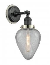 Innovation Lighting 203BK-BPPN-HRPN-G165 - Geneseo - 1 Light - 7 inch - Matte Black - Sconce