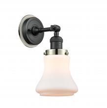 Innovation Lighting 203BK-BPPN-HRPN-G191 - Bellmont - 1 Light - 7 inch - Matte Black - Sconce