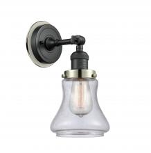 Innovation Lighting 203BK-BPPN-HRPN-G194 - Bellmont - 1 Light - 7 inch - Matte Black - Sconce