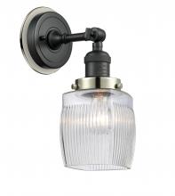 Innovation Lighting 203BK-BPPN-HRPN-G302 - Colton - 1 Light - 6 inch - Matte Black - Sconce