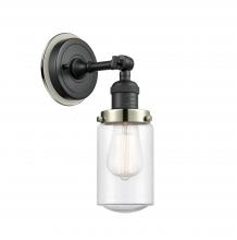 Innovation Lighting 203BK-BPPN-HRPN-G314 - Dover - 1 Light - 5 inch - Matte Black - Sconce