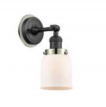 Innovation Lighting 203BK-BPPN-HRPN-G51 - Bell - 1 Light - 5 inch - Matte Black - Sconce