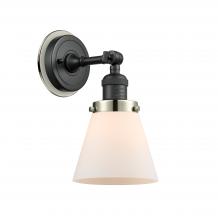 Innovation Lighting 203BK-BPPN-HRPN-G61 - Cone - 1 Light - 6 inch - Matte Black - Sconce