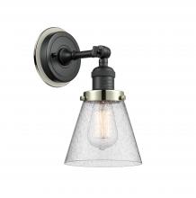 Innovation Lighting 203BK-BPPN-HRPN-G64 - Cone - 1 Light - 6 inch - Matte Black - Sconce