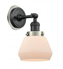 Innovation Lighting 203BK-BPSN-HRSN-G171 - Fulton - 1 Light - 7 inch - Matte Black - Sconce